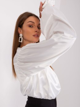 Biała elegancka koszula z bufiastymi rękawami - LK-KS-509475.62P - biały