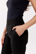 Damis - garniturowe spodnie damskie - czarne