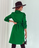 Mocno zielona sukienka MODERN MUSE WIBS - zielona
