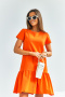 Sukienka z falbanką na dole TENNIS MOON - pomarańczowa