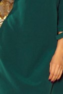Sukienka z kokardkami na rękawach ALICE - zielona